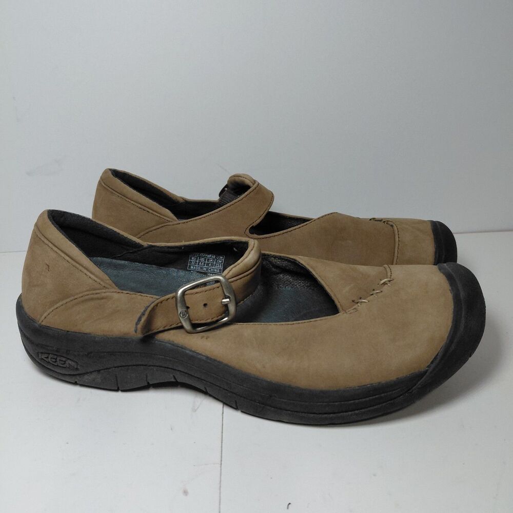 KEEN Presidio Women's Size 6.5 Mary Jane Leather Ankle Strap Sandal Shoe Brown